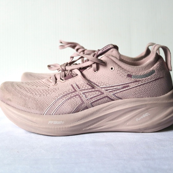 New ASICS Gel Nimbus Pure Gel Running Shoes Sneakers Women's Size 10 Pink - Picture 2 of 8